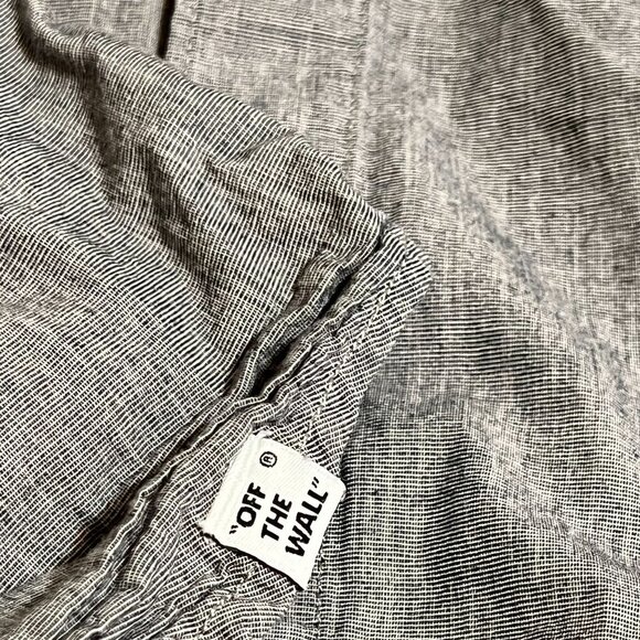 Vans button down shirt men's gray S gray with light gray with pocket ,(SALE) - Picture 11 of 12